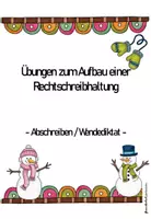 Vorschau - Unterrichtsreihen - Wendediktat Winter - Deckblatt