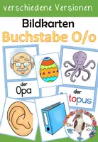 Vorschau - Bildkarten - Bildkarten - Buchstabe O / o für die Buchstabeneinführung - Deckblatt