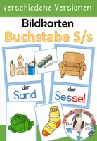Vorschau - Bildkarten - Bildkarten - Buchstabe S / s für die Buchstabeneinführung - Deckblatt