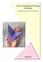 Vorschau - Stundenentwürfe - Vorgangsbeschreibung Schmetterling - Deckblatt