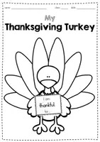 Vorschau - Arbeitsblätter - Thanksgiving Turkey - Activity für den Englischunterricht in der Grundschule - Seite 1