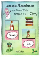 Vorschau - Spiele - Lesespiel/Lesedomino „Winter“ (1./2. Klasse) - Deckblatt