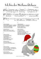 Vorschau - Arbeitsblätter - Notenblatt - Ich bin der Weihnachtshase - Deckblatt