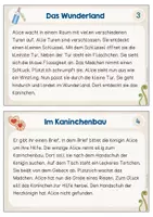 Vorschau - Aufgabenkarten - Abschreibkartei 'Alice im Wunderland' (Satzglieder) - Seite 3