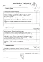 Vorschau - Arbeitsblätter - Leistungsnachweis Buchvorstellung - Seite 1