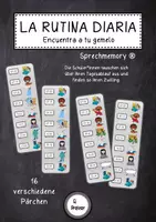 Vorschau - Spiele - La rutina diaria - Finde deinen Zwilling ! (Tagesablauf) - Deckblatt