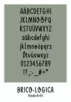 Vorschau - selbst erstellte Schriftarten - Schriftart für dein Arbeitsmaterial - Brico-Logica - Deckblatt