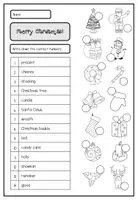 Vorschau - Arbeitsblätter - Christmas Words - Vocabulary Work: 3-fach differenziert - Seite 1