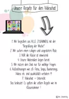 Vorschau - Poster - Regeln für den Videochat (Fernunterricht) - Deckblatt
