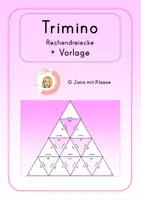 Vorschau - Spiele - Trimino Rechendreiecke Vorlage - Seite 1