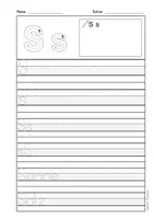 Vorschau - Arbeitsblätter - Arbeitsblätter Buchstabe S Druckschrift, Buchstabeneinführung, DaZ, Deutsch - Seite 2