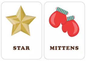 Vorschau - Spiele - English christmas / weihnachten flashcards with word cards - Seite 2