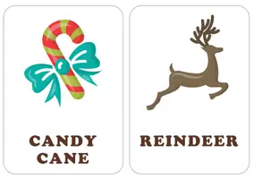 Vorschau - Spiele - English christmas / weihnachten flashcards with word cards - Seite 3