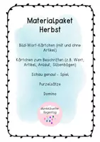 Vorschau - Spiele - Materialpaket Übungskiste Herbst - Deckblatt