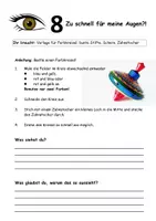Vorschau - Stundenentwürfe - Wir basteln einen Farbkreisel! - Ein Experiment zum Thema Sehen - Seite 1