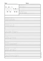 Vorschau - Arbeitsblätter - Arbeitsblätter Buchstabe W Druckschrift, Buchstabeneinführung, DaZ, Deutsch - Seite 3