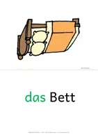 Vorschau - Fördermaterial/Inklusion - Wohnen DaZ - Wortschatz Möbel: 15 Bild-Wort-Karten - Bildkarten - Seite 2