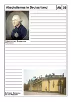 Vorschau - Arbeitsblätter - Materialpaket: Absolutismus - Deckblatt