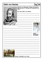 Vorschau - Arbeitsblätter - Materialpaket: Johannes Calvin, Hugenottenkriege, Edikt von Nantes - Seite 2