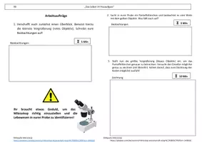 Vorschau - Stundenentwürfe - Untersuchung Heuaufguss_Arbeitsblatt und Video - Seite 1