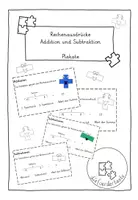 Vorschau - Fördermaterial/Inklusion - Rechenausdrücke der Addition und Subtraktion - Deckblatt