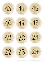 Vorschau - Bildkarten - Adventskalenderkärtchen - Rechenaufgaben 1-4 - Seite 2