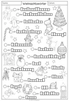 Vorschau - Arbeitsblätter - Weihnachtswörter - Arbeitsblatt (3-fach differenziert) DAF/DAZ - Seite 3