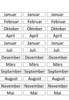 Vorschau - Arbeitsblätter - AB Kalender : Welches Datum ist heute - Seite 1