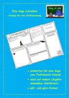 Vorschau - Arbeitsblätter - Eine Sage schreiben (Orts- und Heimatsagen) - Deckblatt