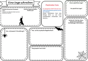 Vorschau - Arbeitsblätter - Eine Sage schreiben (Orts- und Heimatsagen) - Seite 1