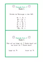 Vorschau - Stationenlernen - Kartei Zeit Klasse 1 2 3 - Seite 1