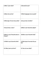 Vorschau - Arbeitsblätter - A1- Englisch - Presenting myself- writing- speaking - Seite 1