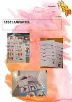 Vorschau - Spiele - Leselaufspiel - Bewegung und Sport - Deckblatt