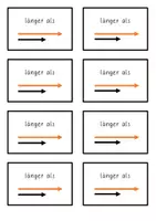 Vorschau - Fördermaterial/Inklusion - Längen vergleichen - Kärtchen zum direkten Vergleich - Seite 2