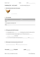 Vorschau - Test - Vocabulary test access 5 unit 2 part B Jg. 9 Englisch - Deckblatt