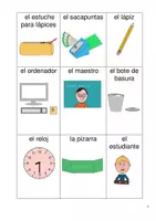 Vorschau - Bildkarten - Spanisch: Las cosas de la escuela - Seite 2