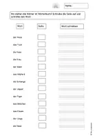 Vorschau - Arbeitsblätter - Wörterbuch - Seite 2