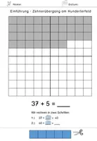 Vorschau - Arbeitsblätter - Einführung des Zehnerübergangs, Addition ZR100 - Seite 3