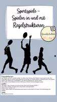 Vorschau - Bildkarten - Sportspiele in und mit Regelstrukturen - Deckblatt