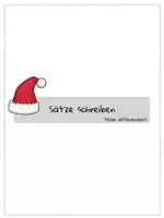 Vorschau - Arbeitsblätter - 🎅🏼 Sätze schreiben I 3fach differenziert I Weihnachten I Klasse 1-3 - Seite 1