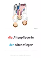 Vorschau - Fördermaterial/Inklusion - Berufe DaZ - Bild-Wortkarten - DIN A5 - für verschiedene Lernspiele und Übungen - Seite 2