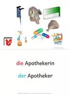 Vorschau - Fördermaterial/Inklusion - Berufe DaZ - Bild-Wortkarten - DIN A5 - für verschiedene Lernspiele und Übungen - Seite 3