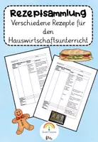 Vorschau - Text - Wachsende Rezeptsammlung für den Hauswirtschaftsunterricht - Deckblatt