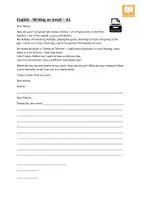 Vorschau - Arbeitsblätter - English A1- Writing an email introducing yourself - Deckblatt