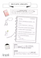 Vorschau - Fördermaterial/Inklusion - How to write a diary entry - Seite 1