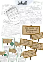 Vorschau - Unterrichtsreihen - Kinderrechte - Materialpaket mit Forscherheft, Stationen & Bildkarten - Seite 1