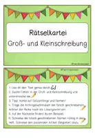 Vorschau - Fördermaterial/Inklusion - Rätselkartei Groß- Kleinschreibung -Textebene- - Seite 3