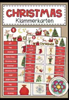 Vorschau - Bildkarten - Christmas - Klammerkarten - Deckblatt