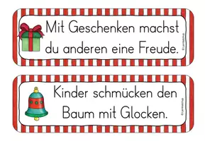 Vorschau - Arbeitsblätter - Laufdiktat/ Schleichdiktat Weihnachten Klasse 2-3 - Seite 3