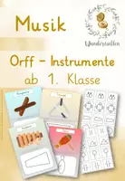 Vorschau - Stationenlernen - Orff-Instrumentenkarten mit graphischer Notation - Deckblatt